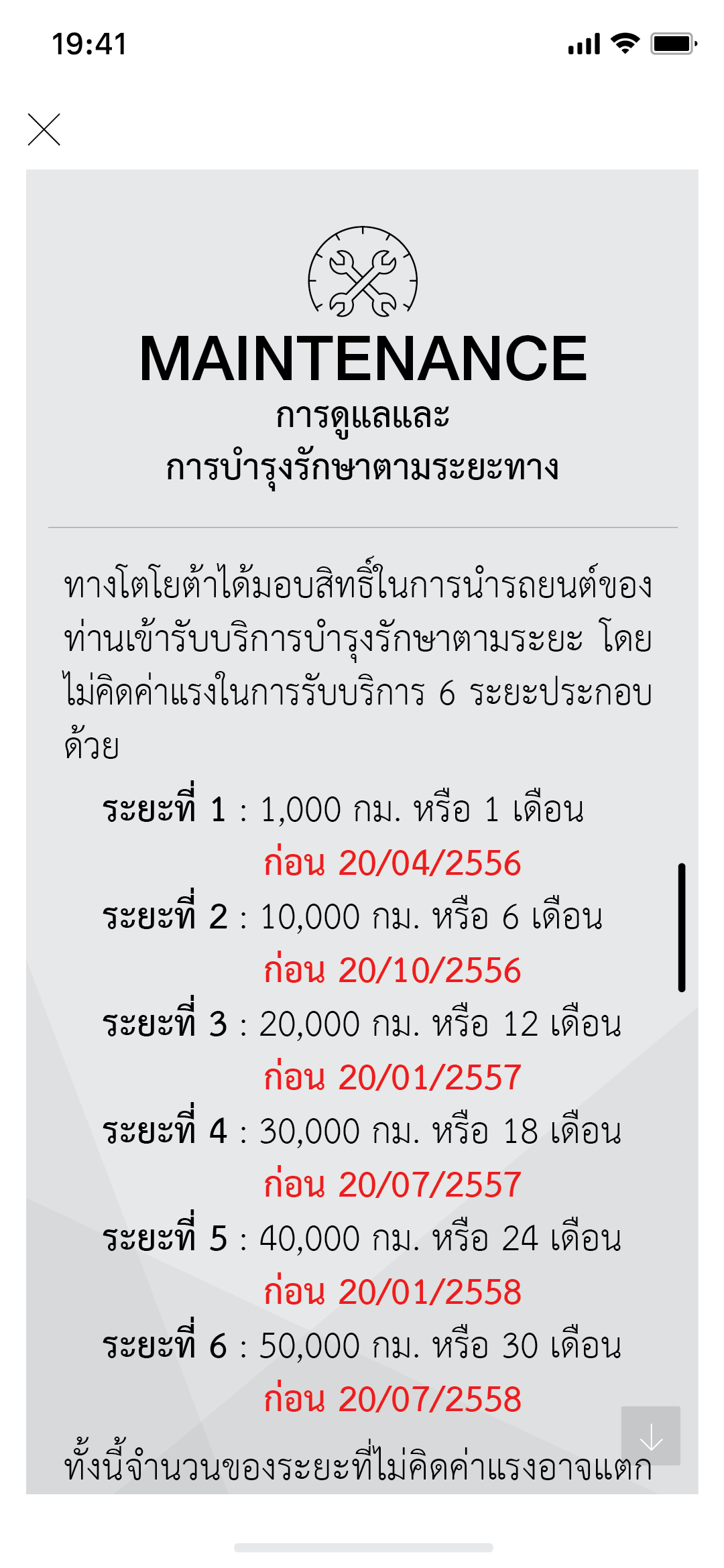 สิทธิพิเศษเฉพาะลูกค้าที่ซื้อรถกับ โตโยต้า เค.มอเตอร์ส